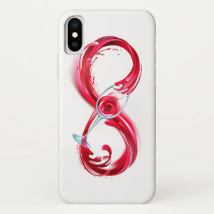 インフィニティと赤ワイン iPhone X ケース