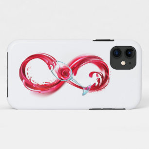 インフィニティと赤ワイン iPhone 11 ケース