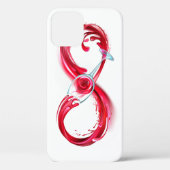 インフィニティと赤ワイン Case-Mate iPhoneケース (裏面)