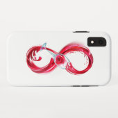 インフィニティと赤ワイン Case-Mate iPhoneケース (裏面(横))