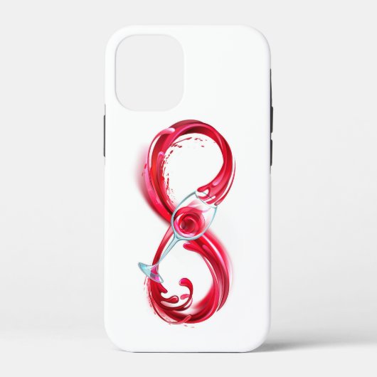 インフィニティと赤ワイン Case-Mate iPhoneケース (裏面)