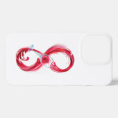 インフィニティと赤ワイン iPhoneケース (裏面横)