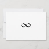 インフィニティのリハーサルディナーの前夜 招待状 (裏面)