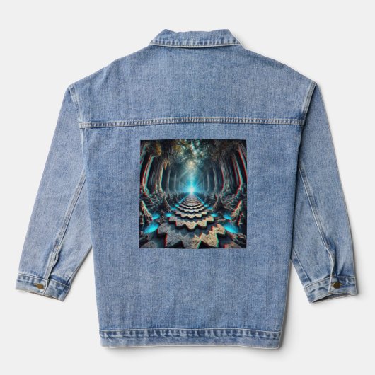 インフィニティの道：クリスタル洞窟の降下 デニムジャケット (裏面)