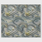 インフィニティを超えたシルバーと金ゴールド: ラッピングペーパー (フラット)