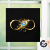 インフィニティウィズゴールデンピーコックフェザー ウィンドウサイン (ホーム)