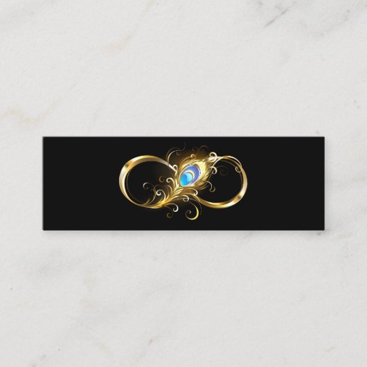 インフィニティウィズゴールデンピーコックフェザー コーリングカード (正面)