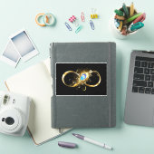 インフィニティウィズゴールデンピーコックフェザー シール (iPadカバー)