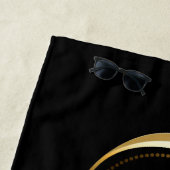 インフィニティウィズゴールデンピーコックフェザー ビーチタオル (インサイチュ)