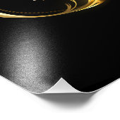 インフィニティウィズゴールデンピーコックフェザー フォトプリント            (角)