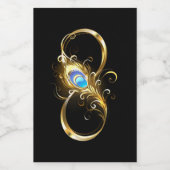 インフィニティウィズゴールデンピーコックフェザー フードラベル (シングルラベル)