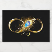 インフィニティウィズゴールデンピーコックフェザー フードラベル (シングルラベル)