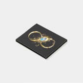 インフィニティウィズゴールデンピーコックフェザー ポストイット (アングル)