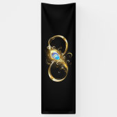 インフィニティウィズゴールデンピーコックフェザー 横断幕 (縦)