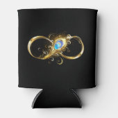 インフィニティウィズゴールデンピーコックフェザー 缶クーラー (正面)