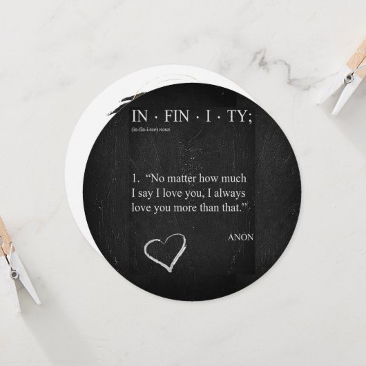 インフィニティカスタマイズーより多くのバレンタインデーのカード カード (正面/裏面インサイチュ)