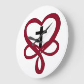 インフィニティクリスチャン・クロス ラージ壁時計 (傾斜)