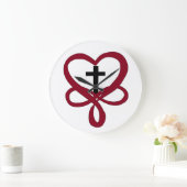 インフィニティクリスチャン・クロス ラージ壁時計 (ホーム)