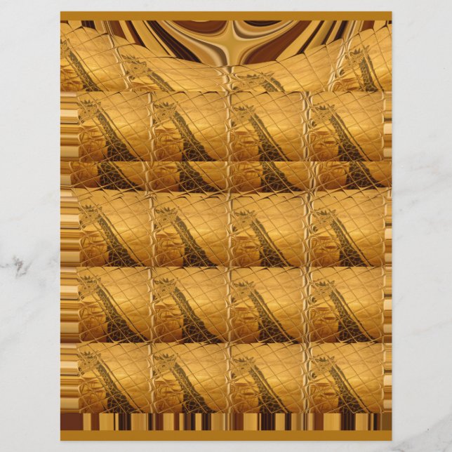 インフィニティゴールデンキリンアニマルプリントデザイン (正面)