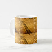 インフィニティゴールデンキリン動物モチーフアートプリント コーヒーマグカップ (正面左)