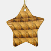 インフィニティゴールデンキリン動物モチーフアートプリント セラミックオーナメント (左)