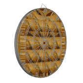 インフィニティゴールデンキリン動物モチーフアートプリント ダーツボード (正面左)