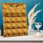 インフィニティゴールデンキリン動物モチーフアートプリント フォトプラーク (側面)