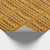 インフィニティゴールデンキリン動物モチーフアートプリント ラッピングペーパー (角)