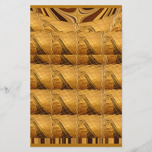 インフィニティゴールデンキリン動物モチーフアートプリント 便箋 (正面)