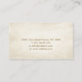 インフィニティゴールデンロータスフラワー 名刺 (裏面)