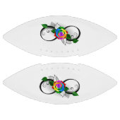 インフィニティシンボルとレインボーバラ アメリカンフットボール (パネル)