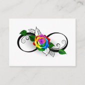 インフィニティシンボルとレインボーバラ エンクロージャーカード (正面)