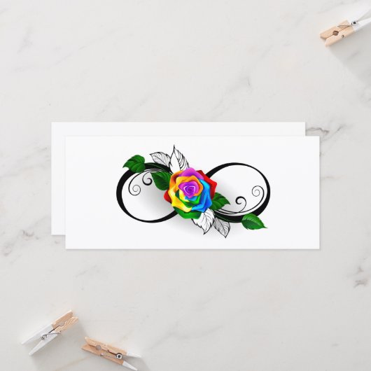 インフィニティシンボルとレインボーバラ カード (正面/裏面インサイチュ)