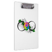 インフィニティシンボルとレインボーバラ クリップボード (右)