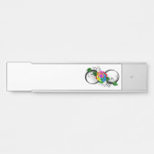 インフィニティシンボルとレインボーバラ サインプレート (正面)