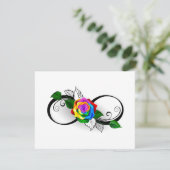 インフィニティシンボルとレインボーバラ サンキューカード (スタンド正面)