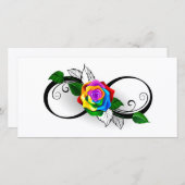 インフィニティシンボルとレインボーバラ シーズンカード (正面/裏面)