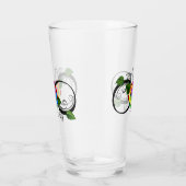 インフィニティシンボルとレインボーバラ タンブラーグラス (右)