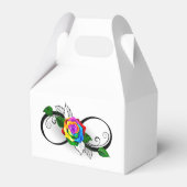 インフィニティシンボルとレインボーバラ フェイバーボックス (裏面サイド)