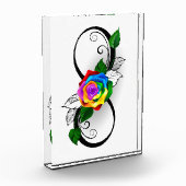 インフィニティシンボルとレインボーバラ フォトブロック (左)