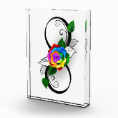 インフィニティシンボルとレインボーバラ フォトブロック (右)