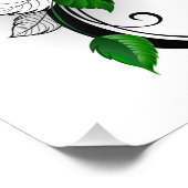 インフィニティシンボルとレインボーバラ フォトプリント            (角)