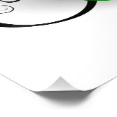 インフィニティシンボルとレインボーバラ フォトプリント            (角)