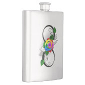 インフィニティシンボルとレインボーバラ フラスク (右)