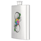 インフィニティシンボルとレインボーバラ フラスク (左)