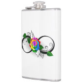 インフィニティシンボルとレインボーバラ フラスク (左)