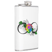 インフィニティシンボルとレインボーバラ フラスク (右)