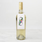 インフィニティシンボルとレインボーバラ ボトルネックタグ (ボトル)