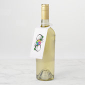 インフィニティシンボルとレインボーバラ ボトルネックタグ (アングル)