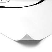 インフィニティシンボルとレインボーバラ ポスター (角)